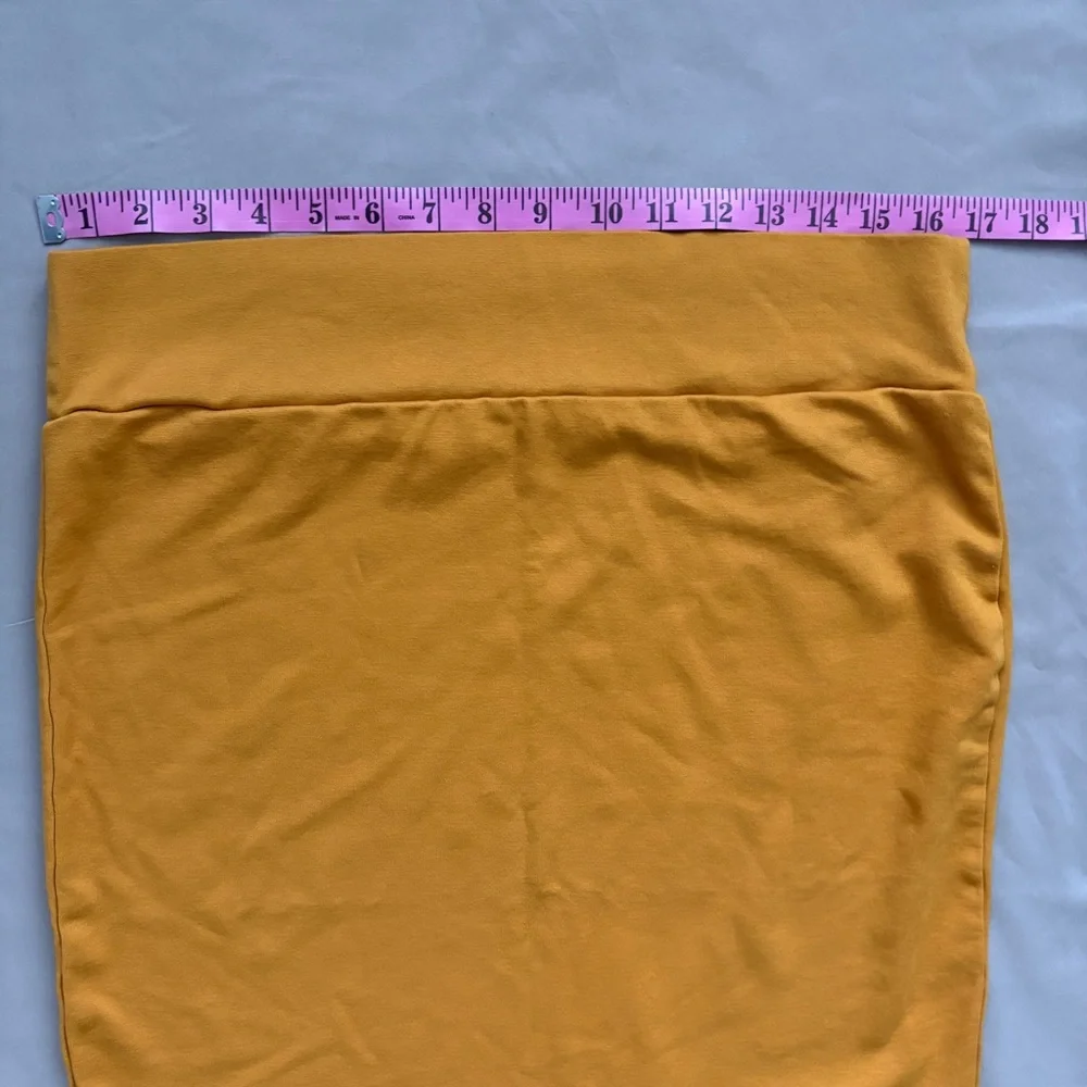 Double Take Mustard Bodycon Pencil‎ Skirt XL